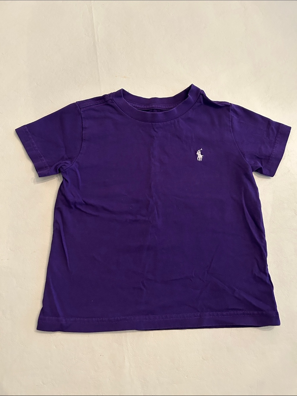 Ralph Lauren Purple Crew Neck Short Sleeve Kids Tee